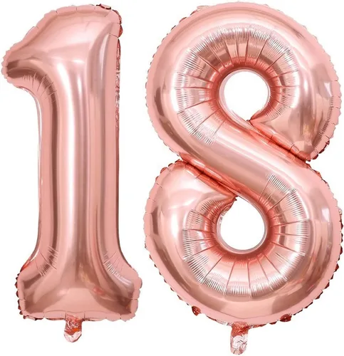 Vista 26 de Globos gigantes de número 10 de 40 pulgadas en oro rosa, 10 globos de oro rosa para cumpleaños, globos de 10 para décimo cumpleaños, aniversario