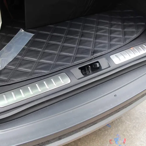 Vista 4 de YIWANG 304 acero inoxidable interior parachoques trasero puerta umbral placa de desgaste 2 unids para Land Rover Range Rover Evoque 2012-2019 Auto