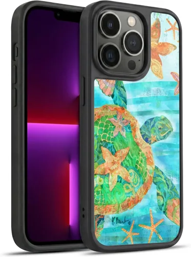Vista 36 de Head Case Designs Officially Licensed Paul Brent Agate Mermaid Coastal Gel Armor Case [Military Grade Drop Protection] Compatible with Apple iPhone