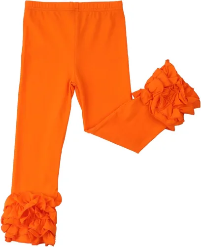 Vista 12 de HOOLCHEAN Leggings de algodón con volantes para bebés y niñas pequeñas