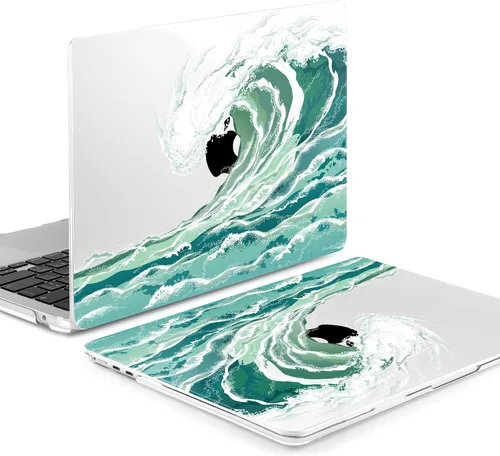 Vista 8 de Batianda Estuche Premium para Nuevo MacBook Air de 15 Pulgadas 2025 M4 2024 2023 con Chip M3 M2 Modelo A3241/A3114/A2941, Estuche Protector de Olas