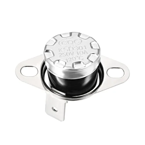 Vista 5 de 5Pcs Thermostat Temperature Control Switches 120/125 Celsius Degree 10A Normally Closed N.C 6.3mm Pin Right Switch KSD301(120 Celsius Degree)