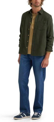 Vista 6 de Lee Men's Legendary Relaxed Straight Jean Azul Bedford (Bedford Blue)