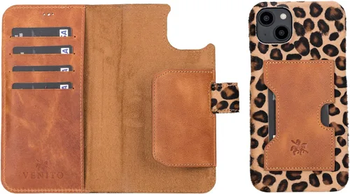 Vista 168 de Venito Florence - Funda de piel compatible con Samsung Galaxy S9, extra segura con bloqueo RFID, cartera desmontable para teléfono (gris decolorado)