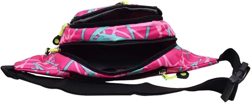 Vista 3 de Riñonera de viaje con múltiples funciones, bolsa de pecho con correa ajustable para cinturón para hombres y mujeres, apta para eventos al aire