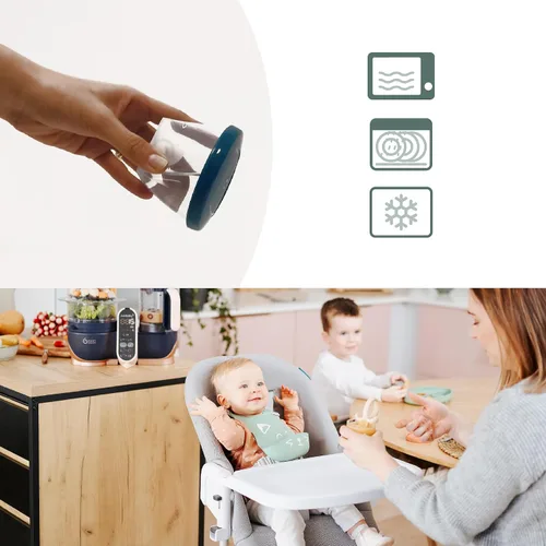 Vista 4 de Babymoov – 4 piezas contenedores de almacenamiento de alimentos.