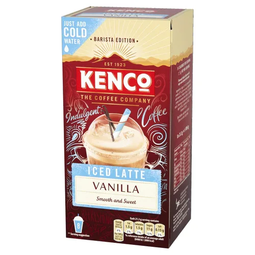 Vista 3 de Kenco Latte de vainilla helado instantáneo 8X21g