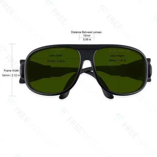 Vista 4 de FreeMascot Profesional 190nm-2000nm longitud de onda IPL láser gafas de seguridad para depilación, belleza láser y cosmetología