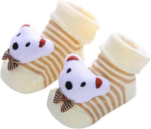 Vista 5 de Pack de 6 calcetines para recién nacidos con diseño de dibujos animados para bebés