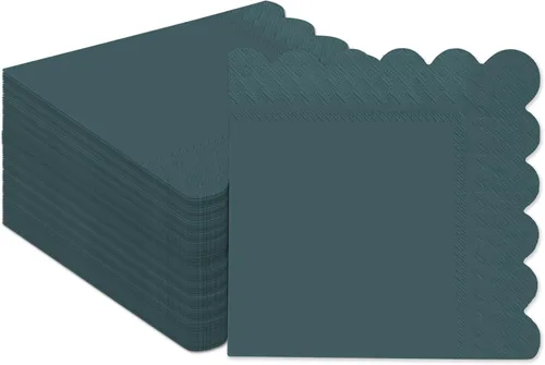 Vista 15 de qiqee 24 colores Morandi servilletas de cóctel 5x5 pulgadas, servilletas desechables para bebidas, boda, cena, fiesta de cumpleaños, diseño de ola