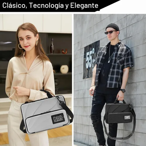 Vista 2 de Funda rígida para laptop para hombres y mujeres con correa para el hombro