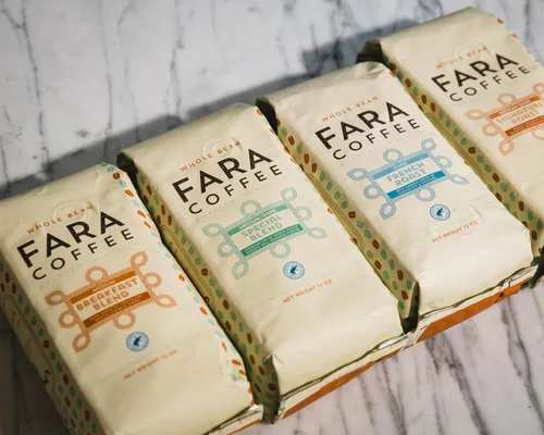 Vista 8 de Fara Coffee, Molido (tostado francés (oscuro), 12 oz)