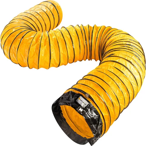 Vista 8 de MOUNTO Manguera flexible de conducto de PVC de 25 pies para ventilador de escape (8 pulgadas)