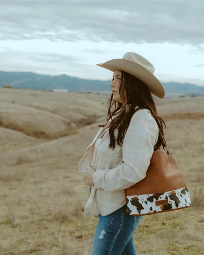 Vista 78 de Wrangler Hobo - Bolsas para mujer de cuero vegano con asa superior, bolsos de hombro y bolsos
