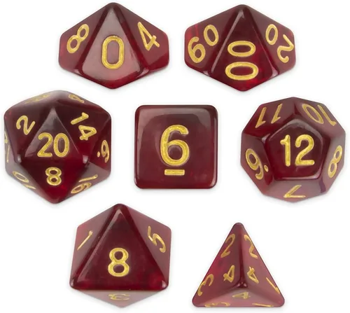 Vista 13 de Brybelly Juego de 7 dados poliédricos Series III Wiz - Edición más reciente