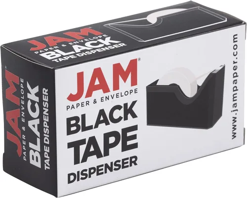 Vista 6 de Dispensadores de cinta de escritorio JAM PAPER coloridos - Negro - se venden individualmente