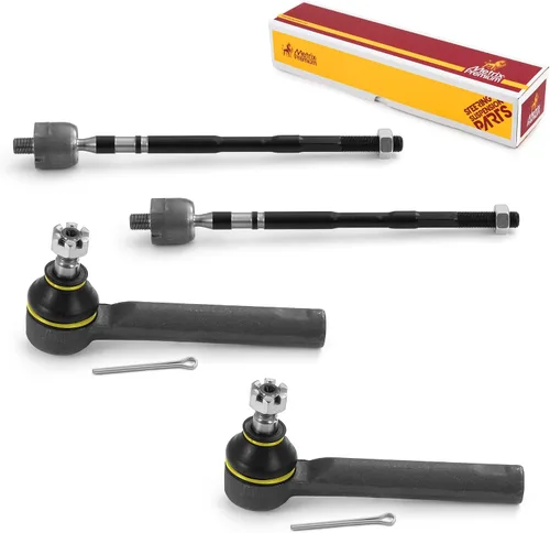 Vista 204 de Metrix Premium Chassis Parts - Kit de 4 piezas de extremos de barra de acoplamiento frontal exterior e interior compatible con Nissan Pathfinder