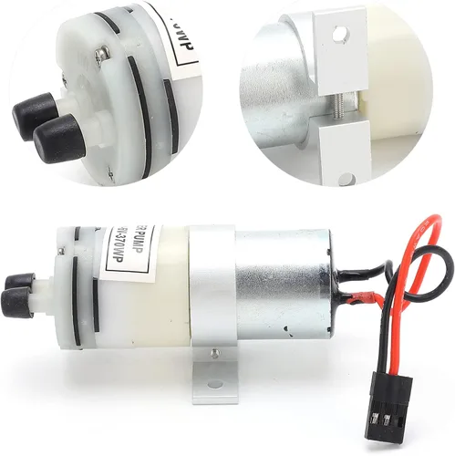 Vista 2 de HAOX RC Boat 370 Bomba de refrigeración de agua, 3-6V 370 Bomba de agua 370 Bomba de agua conveniente duradera con interruptor para barcos RC