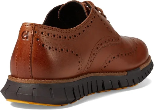 Vista 5 de Cole Haan Zerogrand Remastered Wing Tip Oxford para hombre Tostado Británico/Café