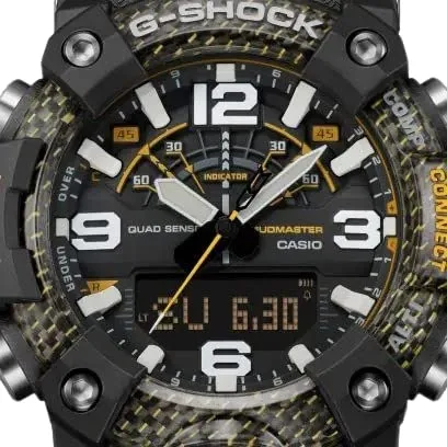 Vista 7 de Casio G-Shock GGB100Y-1 MUDMASTER BLE - Sensor cuádruple de carbono, amarillonegro, AmarilloNegro