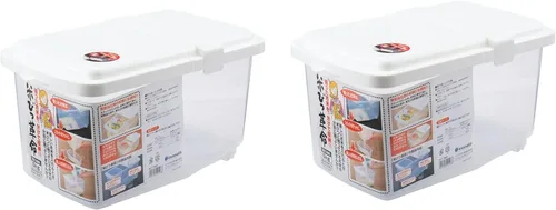 Vista 6 de JapanBargain, Japanese Rice and Pet Food Storage Container, Ideal for Dry Food, Dog Food, and Cat Food, 11 lbs, 1-Pack