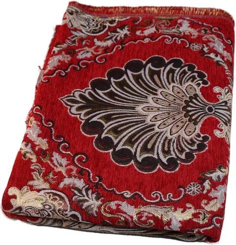 Vista 12 de TinaKim Tela de Tapicería Floral, Jacquard Damasco de Chenilla, para Recubrir Sillas de Muebles y Sofás (Azul, 2 Yardas)