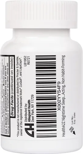 Vista 5 de Ayuda para dormir HealthA2Z, difenhidramina HCl 25 mg, cápsulas blandas, ayuda a un sueño profundo y reparador, no crea hábito (96 cápsulas blandas)