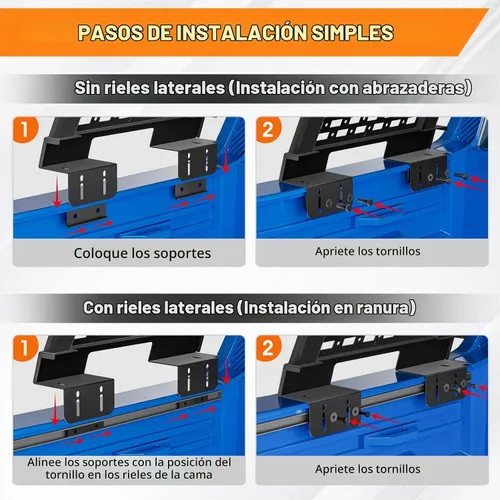 Vista 8 de SYHVU Sistema universal de bastidor de carga para caja de camioneta, resistente para camioneta, apto para Dodge Ram/Ford