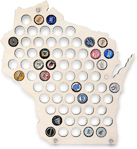 Vista 39 de Torched Tapa de cerveza Mapa Alabama, Estados Unidos tapa de cerveza titular decoración de pared, regalo para amantes de la cerveza para hombres