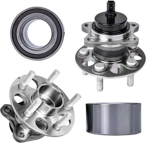 Vista 139 de Detroit Axle - Kit de suspensión delantera 4WD para Nissan Frontier Pathfinder Xterra, 2 cubos de rodamientos de ruedas, 2 brazos de control