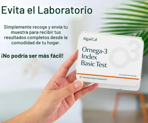 Vista 2 de ALGAECAL Kit de prueba de dedos Omega 3 – Kit de prueba casera fácil con sobre de devolución prepago, resultados rápidos y sin complicaciones