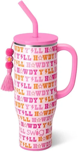 Vista 49 de Swig Life 40oz Insulated Mega Mug with Handle & Straw, Boho Desert DESIERTO BOHO