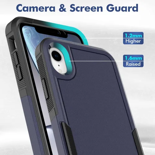 Vista 344 de Jeylly Funda para iPhone SE/Funda para iPhone 5S, Exterior de Plástico Duro que Absorbe Golpes + Interior de Silicona de Goma Defensor contra
