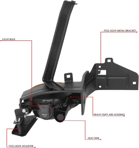 Vista 6 de DNA MOTORING FL-HA082D-AM - Luz antiniebla para el lado del conductor y del pasajero, mejora la visibilidad [compatible con Honda Accord Coupe 08-10]