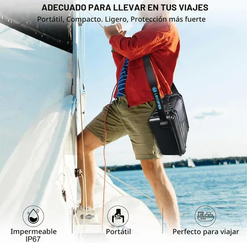 Vista 7 de Lekufee Funda rígida impermeable compatible con DJI Air 3S/3 Drone/Fly More Combo/RC 2/N3/N2 mando a distancia y accesorios (solo funda)
