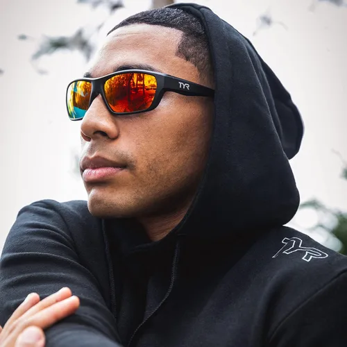 Vista 5 de TYR Cortez Sport Wrap Polarized Rectangular Sunglasses