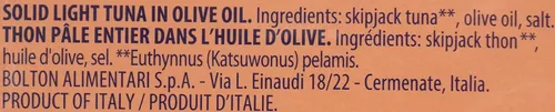 Vista 3 de Rio Mare Atún ligero sólido en aceite de oliva (paquete de 4, latas de 6 onzas)