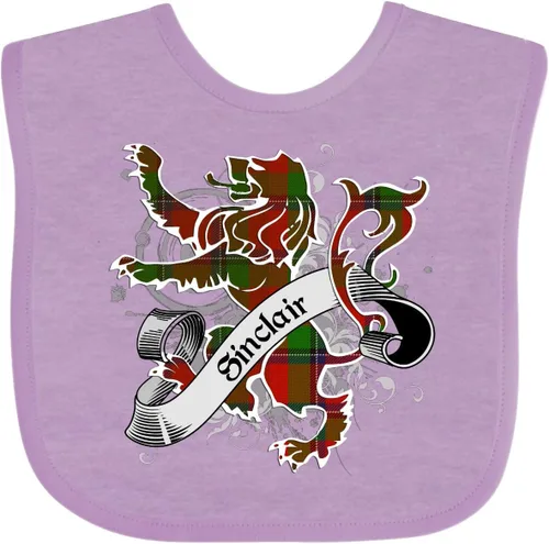 Vista 10 de inktastic Sinclair Tartan Lion Baby Bib