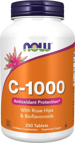 Vista 9 de NOW Suplementos, vitamina C-1,000 con escaramujos y bioflavonoides, protección antioxidante*, 100 tabletas
