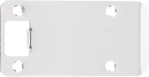Vista 42 de Placa de impacto de esquina redonda con reborde extendido, 2-1/4" x 1-1/2", (2" de longitud total), latón antiguo de Stone Harbor Hardware