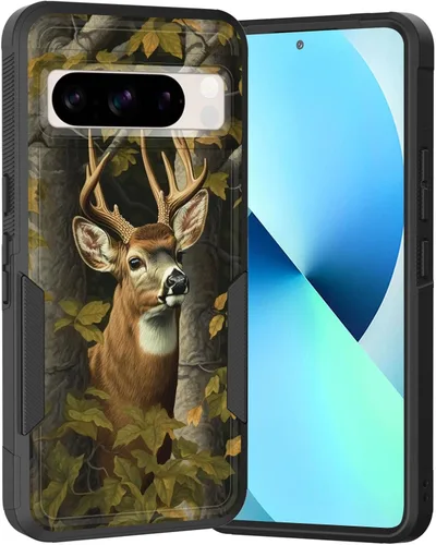 Vista 10 de Funda para Pixel 6A, Híbrida de Doble Capa de Servicio Pesado Resistente a Prueba de Golpes PC Duro + Funda Protectora de Silicona Suave para Google