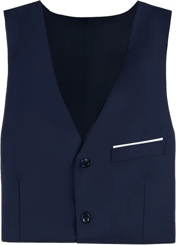 Vista 5 de Mens Suit Vest Formal Dress Tuxedo Vests for Men Slim Fit Casual Business Wedding Waistcoat