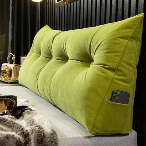Vista 11 de Almohada grande de lectura para reposo en cama, almohada triangular de cuña para cabecero, almohada de lectura para reposo en cama, cojín de apoyo