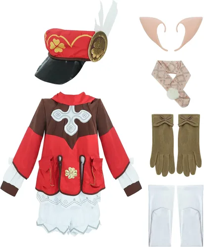 Vista 6 de DAZCOS Disfraz de Sangonomiya Kokomi Venti Klee para cosplay de Genshin para Halloween