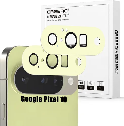 Vista 40 de Orzero Paquete de 2 protectores de lente de cámara compatibles con Google Pixel 9 Pro XL, protector de cámara de metal y vidrio de alta calidad
