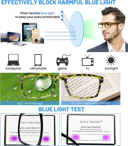 Vista 85 de OCCI CHIARI Gafas de lectura de moda para mujer y hombre