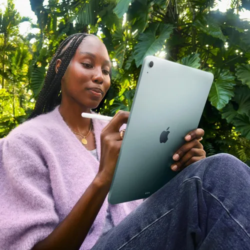 Vista 4 de Apple iPad Air de 11 pulgadas con chip M3 construido para Apple Intelligence, pantalla de retina líquida, 1 TB, cámara frontal/trasera de 12 MP