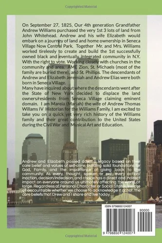 Vista 2 de The Williams Legacy A Journey from Seneca Village to Central Park New York Andrew Williams A Pioneer of Black Land Ownership and Leadership in 19th