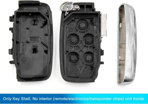 Vista 4 de uxcell Funda de repuesto para llave de coche KOBJTF10A para Range Rover Discovery 4 negro 5 botones