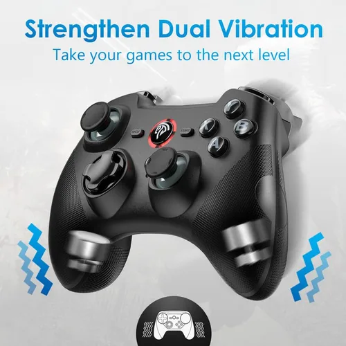 Vista 6 de EasySMX Wireless Gamepad Joystick Controller, 2.4G Gaming Controller for PCPS3AndroidAndroid TV BOX, with Turbo, Pulg and Play, Dual Vibration, 14